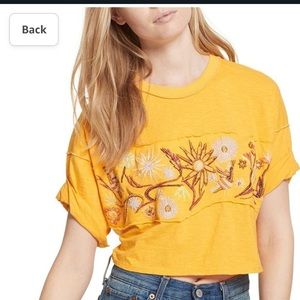 Free People Garden Time Tee in Yellow